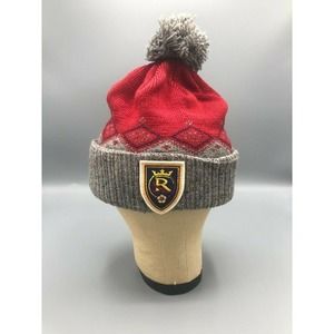 Soccer Pom Beanie Adult Cap‎ Hat Football One Size